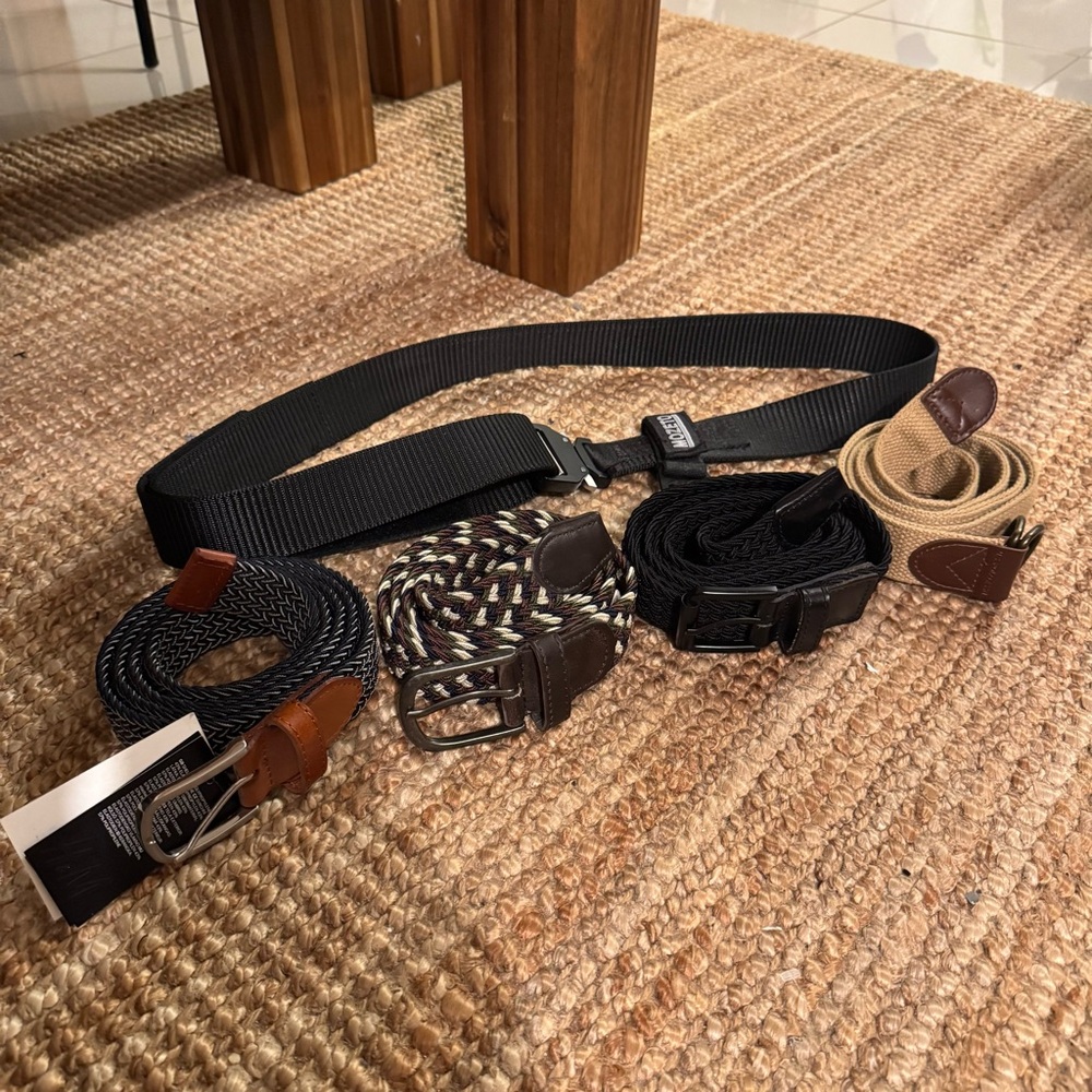 Men's Multi-Color Belt Set